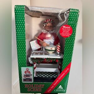 Holiday Creations Musical Baking Mrs. Clause Figurine